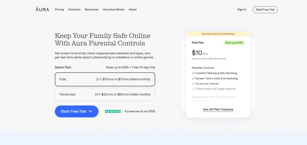 Parental Control Software - Aura
