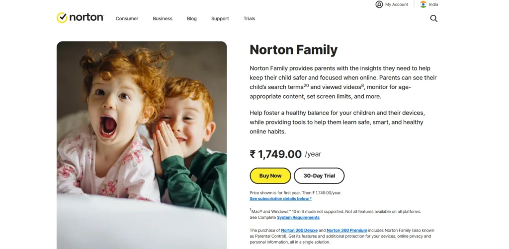 Parental Control Software - Norton Family