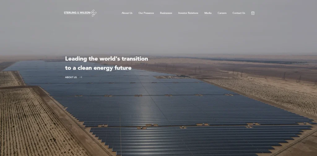 Solar Company in India - Sterling and Wilson Solar