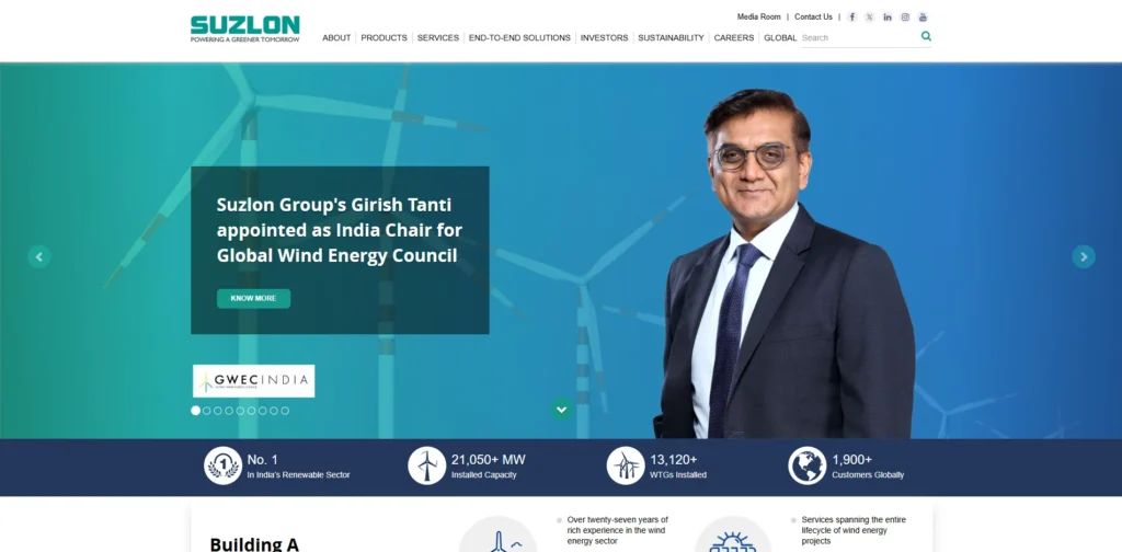 Solar Company in India - Suzlon Energy