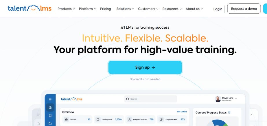 Learning management system - TalentLMS