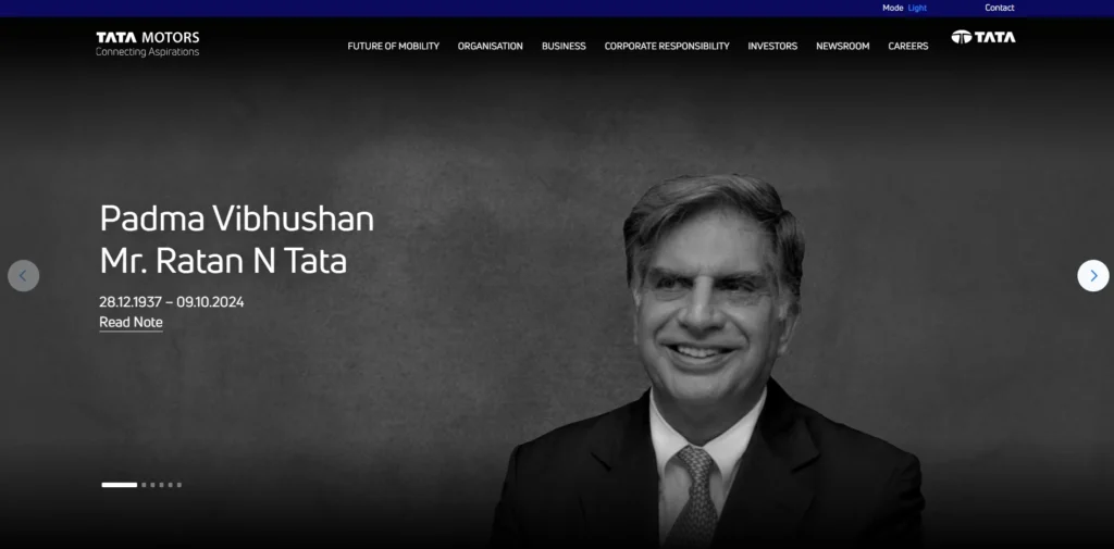 Electric Vehicle Company in India - Tata Motors