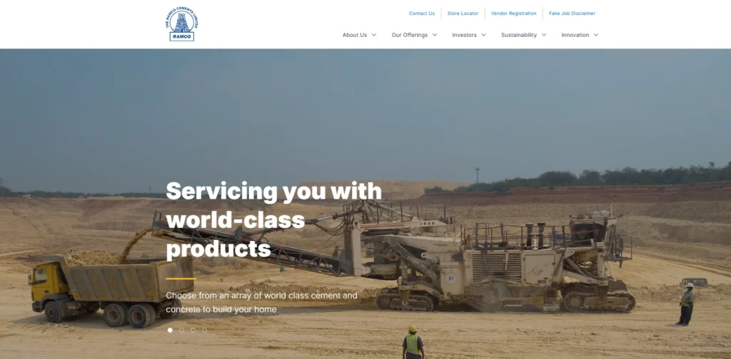 Cement Company in India - The Ramco Cements Ltd