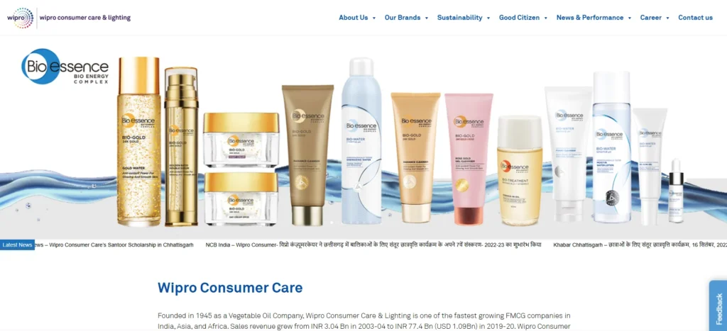 FMCG Company in Mumbai - Wipro Consumer Care and Lighting