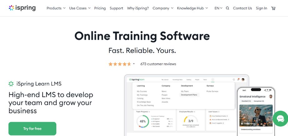 Learning management system - iSpring Learn