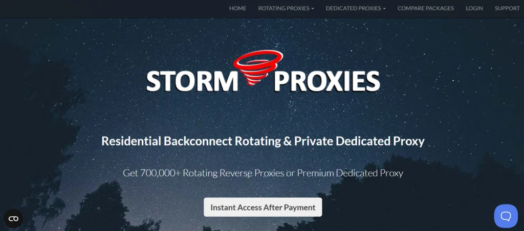 Residential Proxy Provider – Storm Proxies