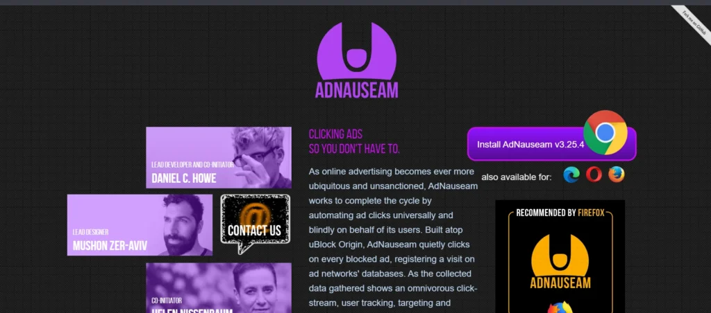AdNauseam  - Ad Blocker for Chrome