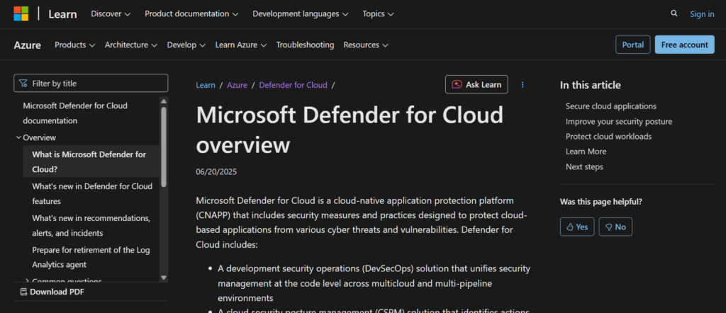 CPSM Tool - Microsoft Defender for Cloud