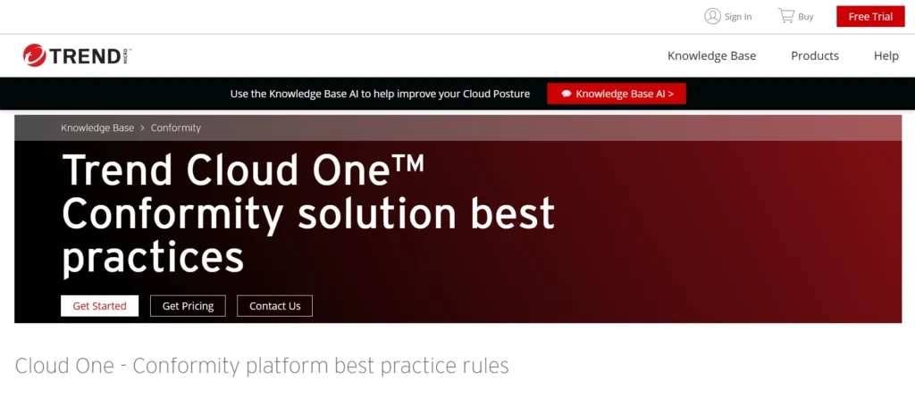 CPSM Tool - Trend Micro Cloud One – Conformity