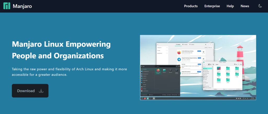 OS - Manjaro Linux

