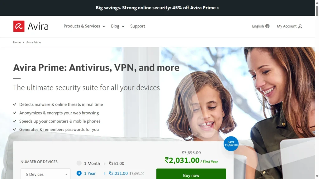 Antivirus Software for Windows 11 - Avira Prime