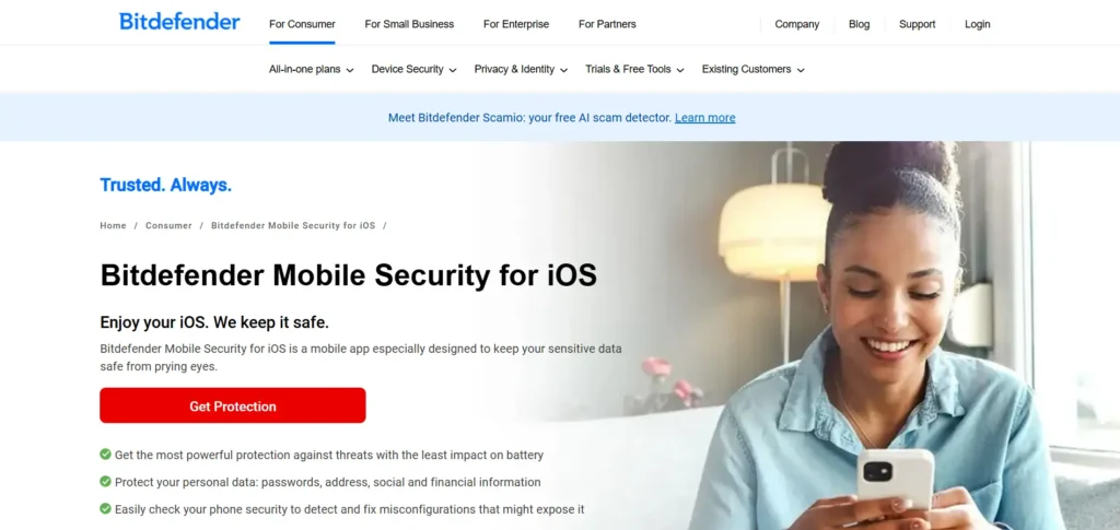 Antivirus for iPhone - Bitdefender