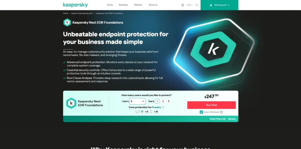 Antivirus for Linux - Kaspersky Next EDR Foundations