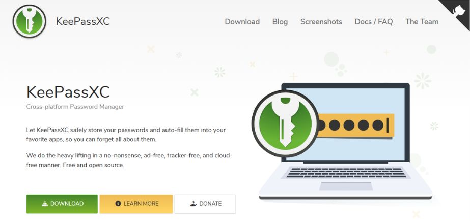 Password management tools - keepassxc