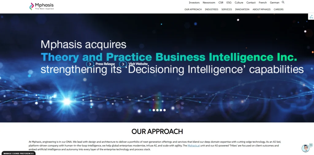 Software Companie in India- Mphasis