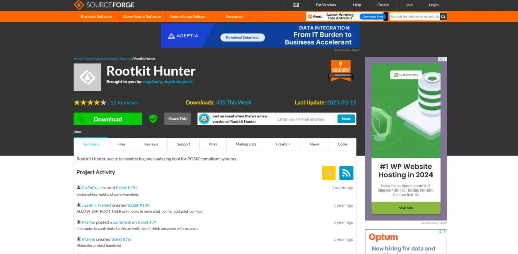 Antivirus for Linux - Rkhunter