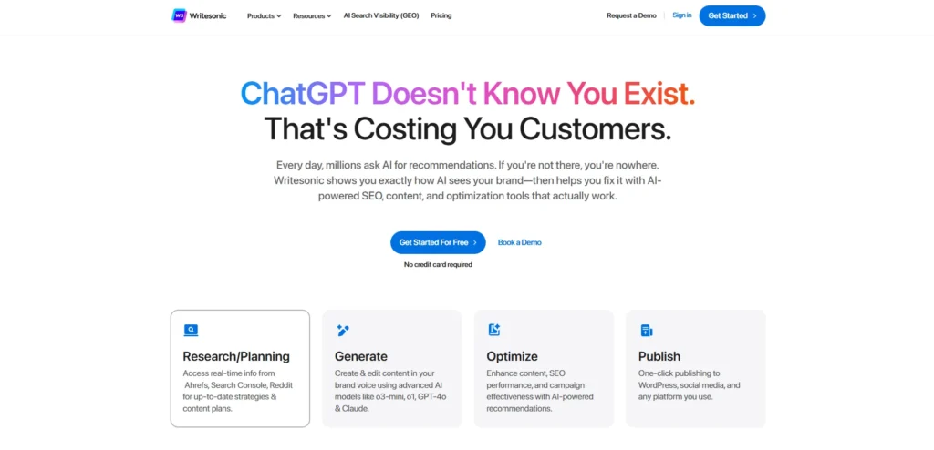AI Text Generator - writesonic 