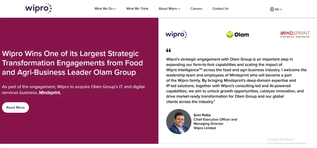 Cyber Security Company in India-Wipro -CyberTransform