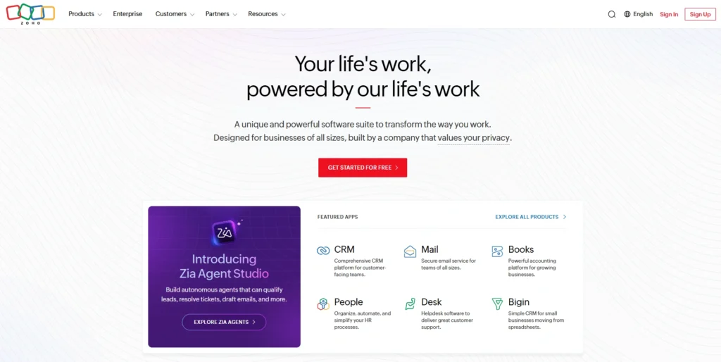 Software Companie in India-Zoho Corporation