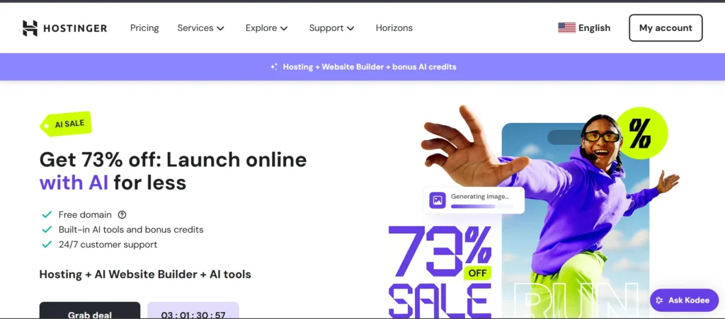 PHP Hosting Provider – Hostinger