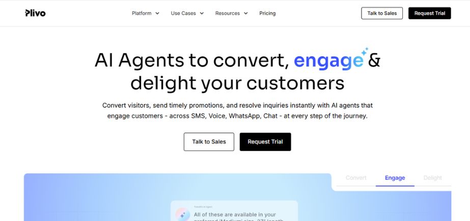 Communication Platforms as a Service - plivo