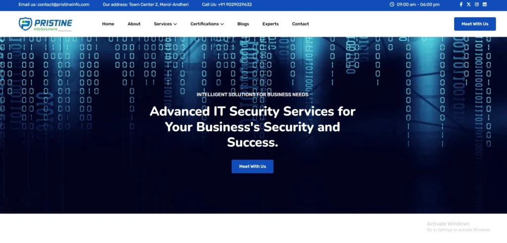 Cyber Security Company in India-P​ristine Info​So‌lu‌tio‌n​s