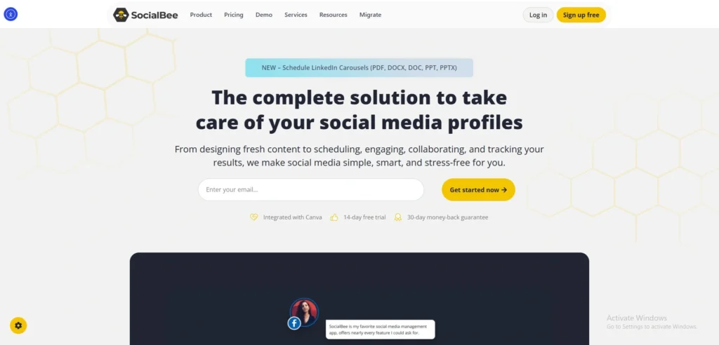 All SMO tool‌-SocialBee