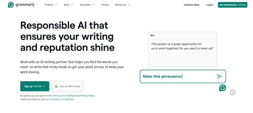 Grammer checker - Grammarly