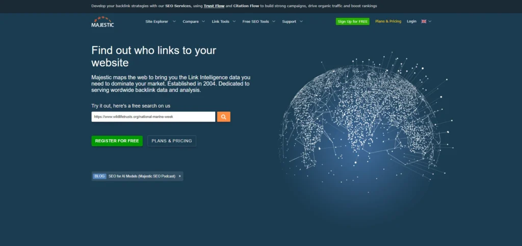 Backlink Monitoring Tool - Majestic