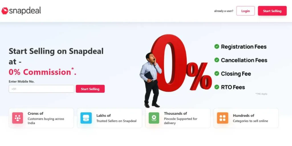 Snapdeal Seller Registration