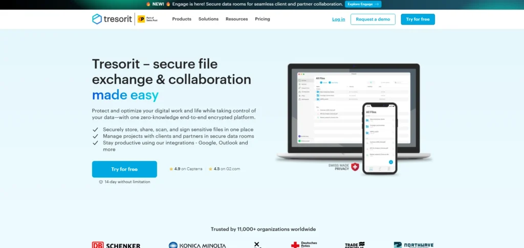 Business Cloud Storage and File Sharing Provider - Tresorit
