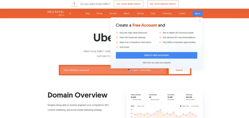 Backlink Monitoring Tool - Ubersuggest
