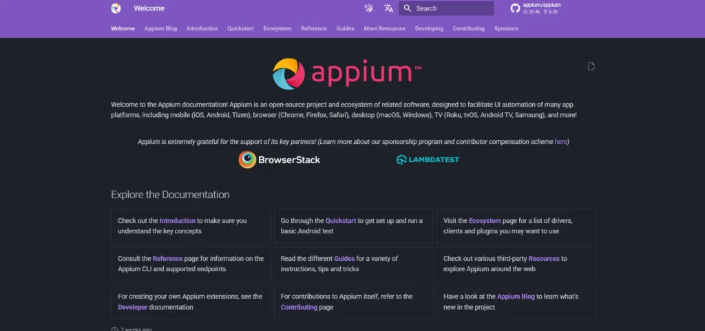 Automation Testing Tool - Appium