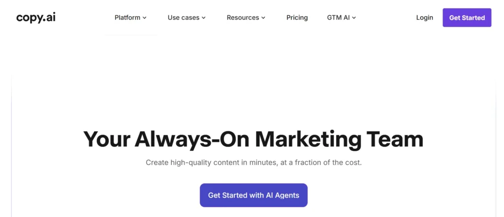 Copy.ai - AI letter writting tool