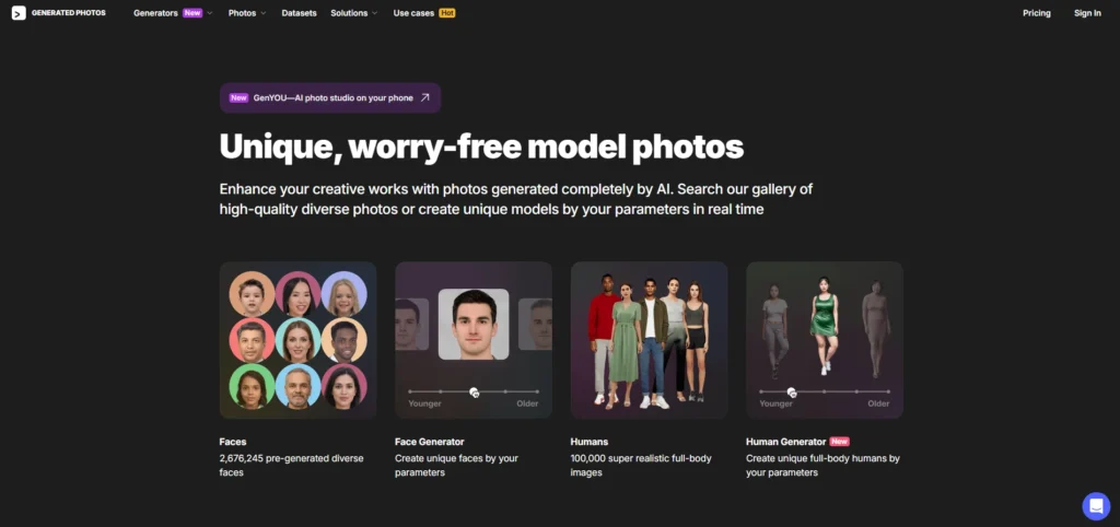 PicFinder AI Alternative - Generated Photos