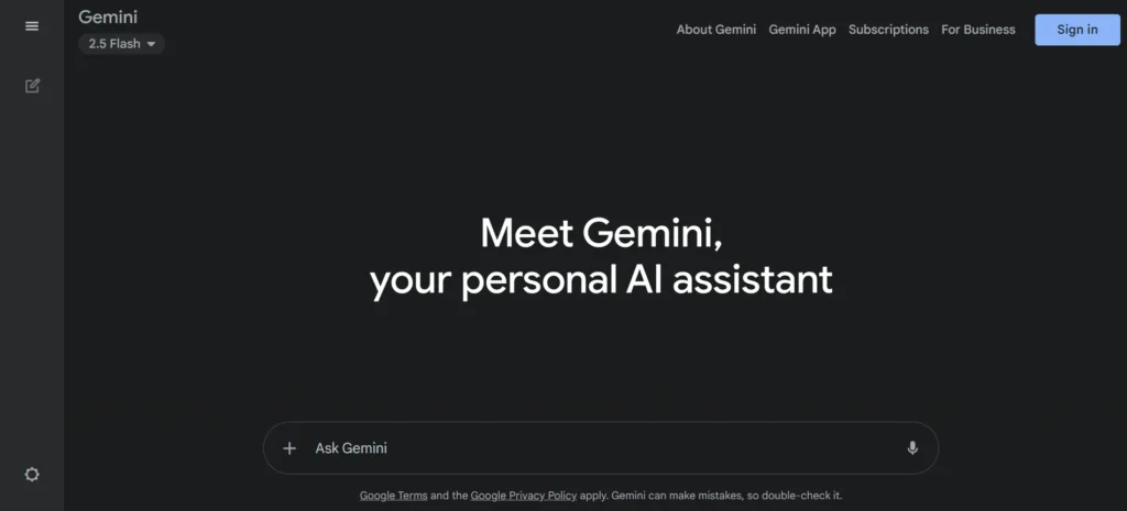 Google Gemini - AI letter writting tool