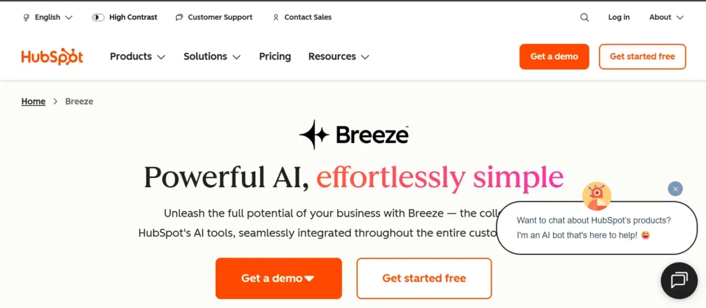 HubSpot Breeze - AI letter writting tool