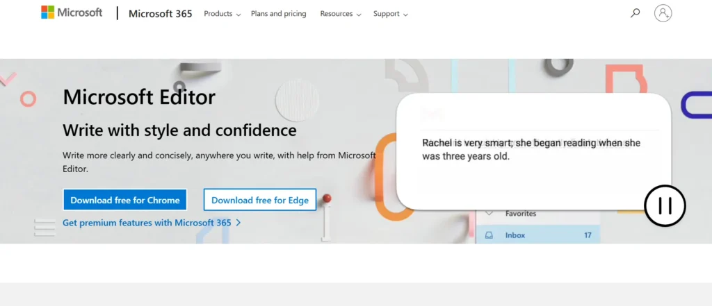 Microsoft Editor - AI letter writting tool