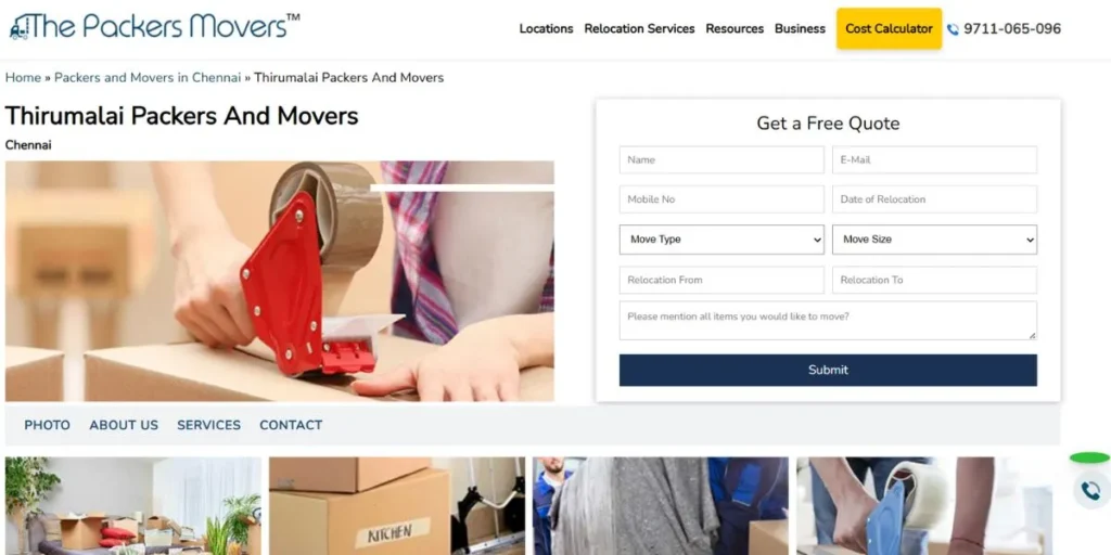 Packers and Movers in Salem
