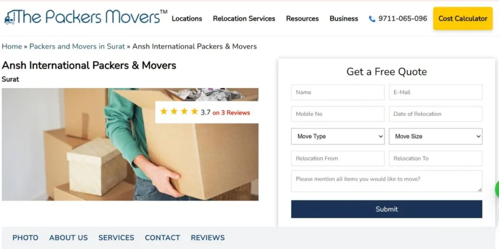 Packers and Movers in Surat