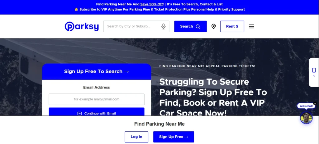 App for Automotive - Parksy