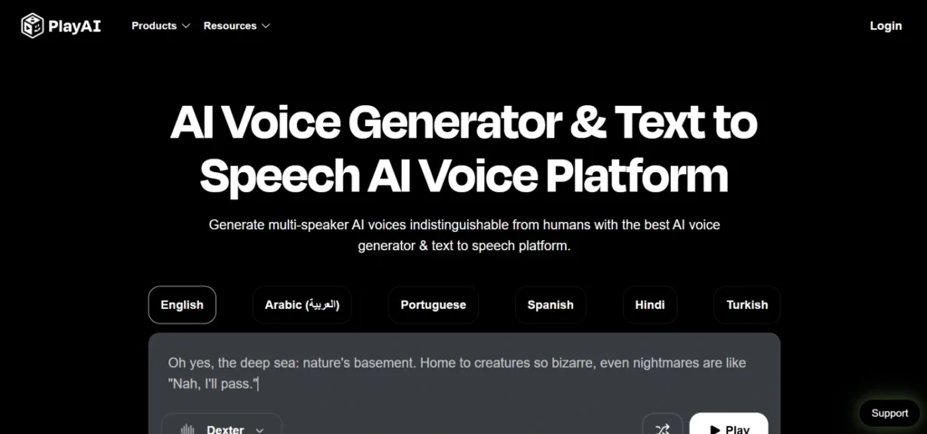 Best AI Voice Generators in Hindi: Play.ht