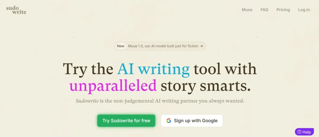 Sudowrite - AI letter writting tool