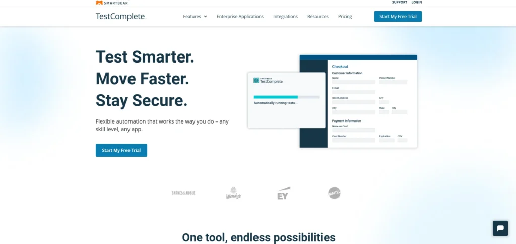 Automation Testing Tool - TestComplete
