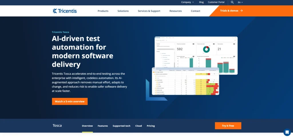 Automation Testing Tool - Tricentis Tosca