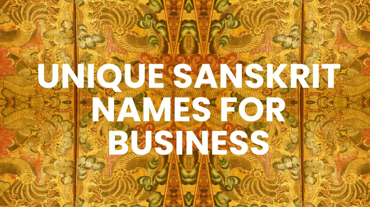 Unique Sanskrit Names for Business