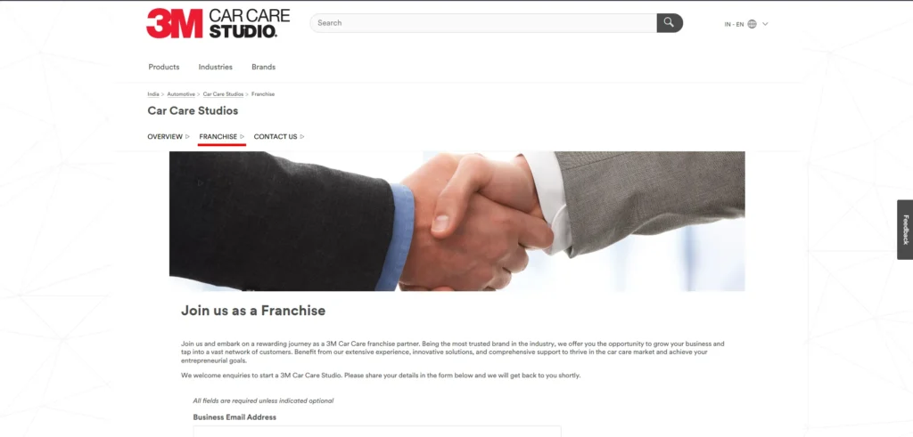 3M Car Care-Automotive Franchises to Consider in India