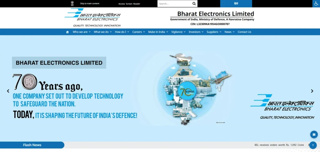 Bharat Electronics Limited (BEL)-Navratna Companies in India