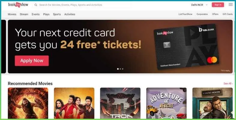 BookMyShow Revenue Profit Model