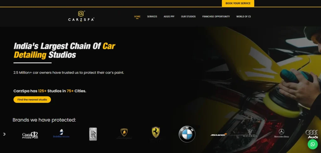 CarzSpa-Automotive Franchises to Consider in India